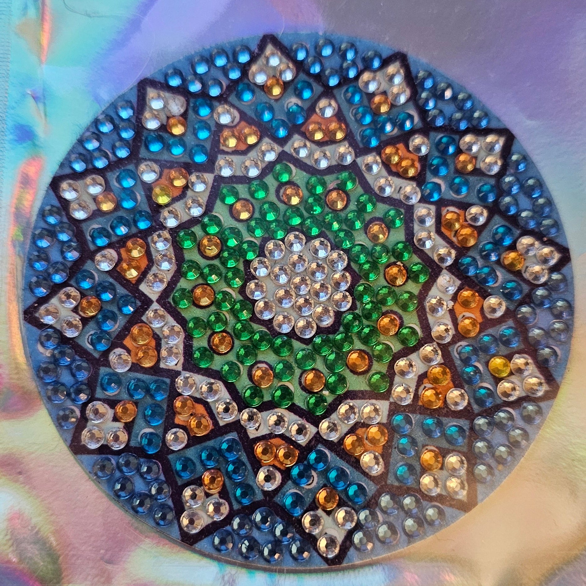 Diamond Art - Mandala Design and Each One is a Handcrafted Magnet, One-of-a-Kind