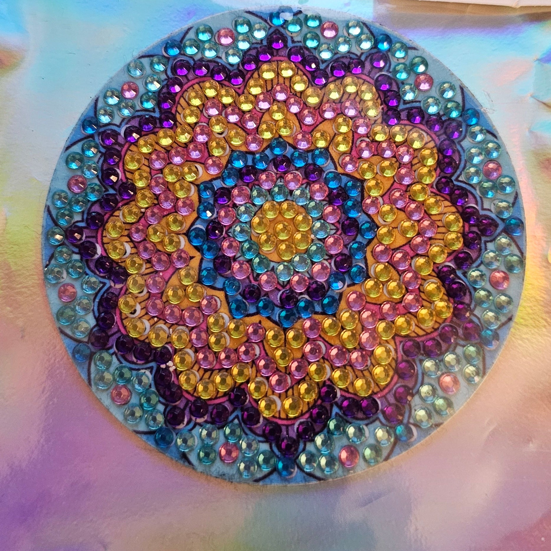 Diamond Art - Mandala Design and Each One is a Handcrafted Magnet, One-of-a-Kind