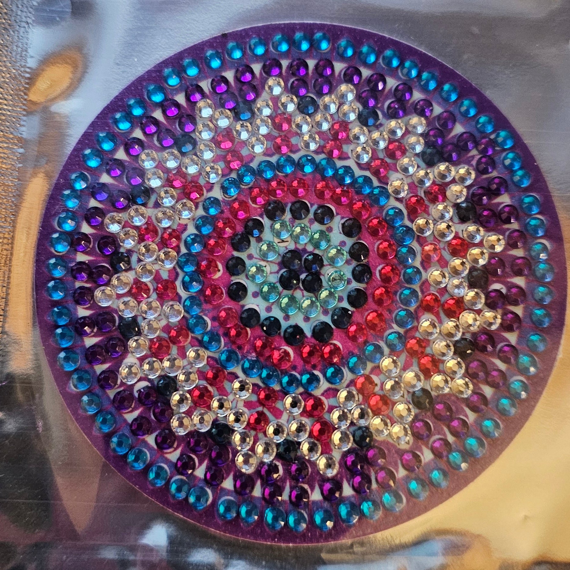 Diamond Art - Mandala Design and Each One is a Handcrafted Magnet, One-of-a-Kind