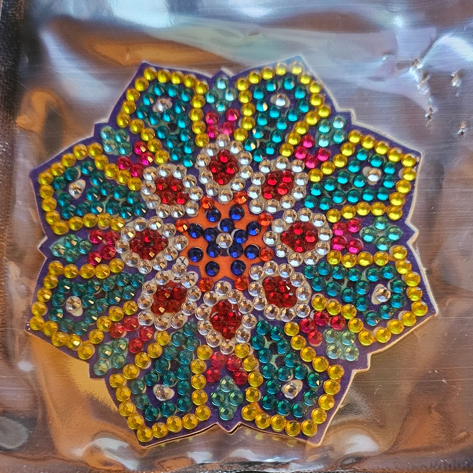 Diamond Art - Mandala Design and Each One is a Handcrafted Magnet, One-of-a-Kind