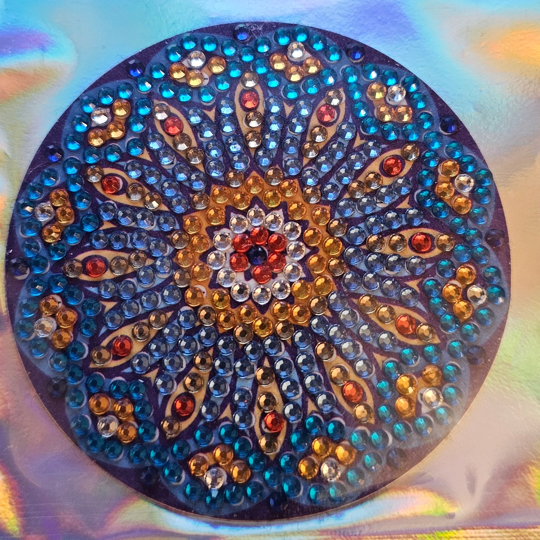 Diamond Art - Mandala Design and Each One is a Handcrafted Magnet, One-of-a-Kind