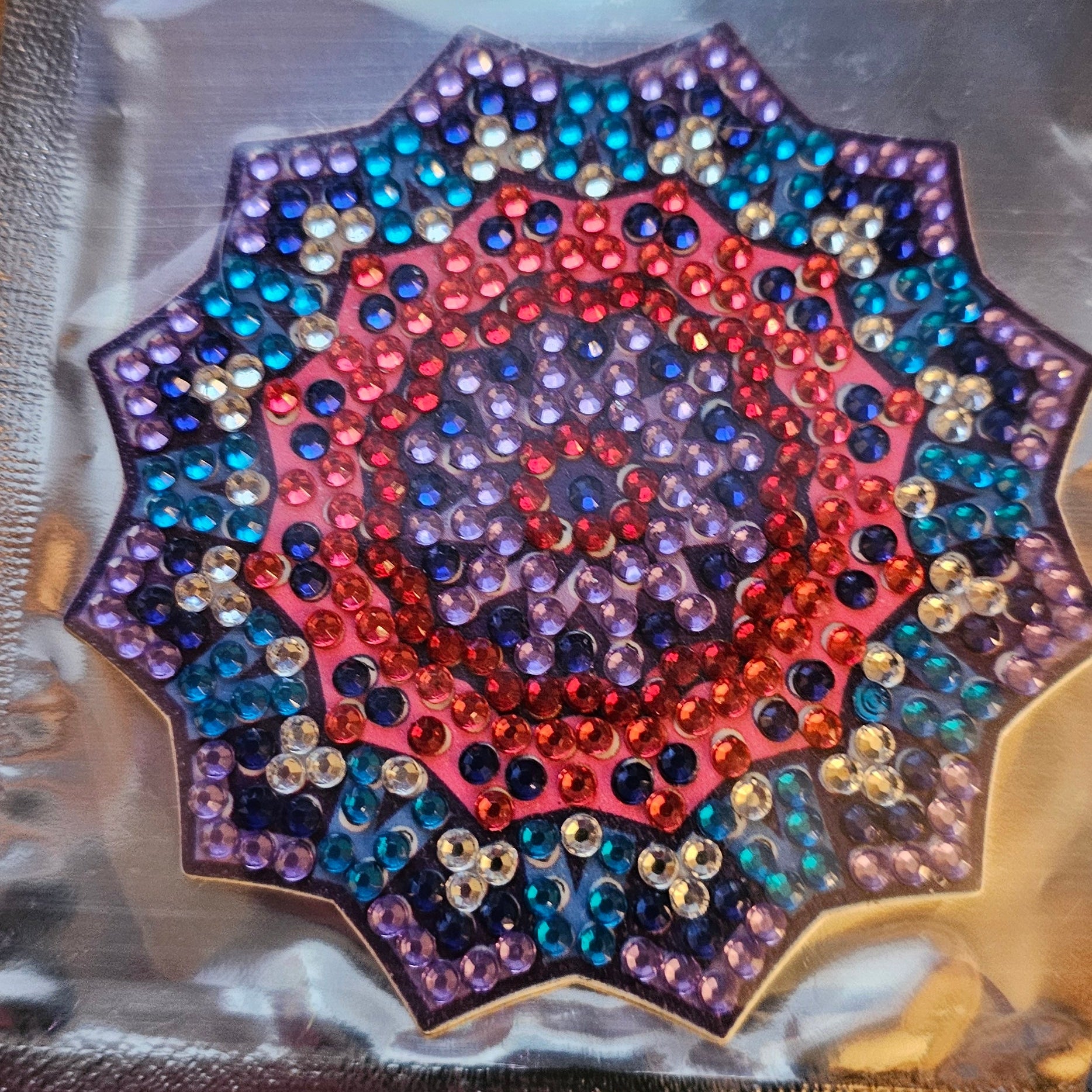 Diamond Art - Mandala Design and Each One is a Handcrafted Magnet, One-of-a-Kind