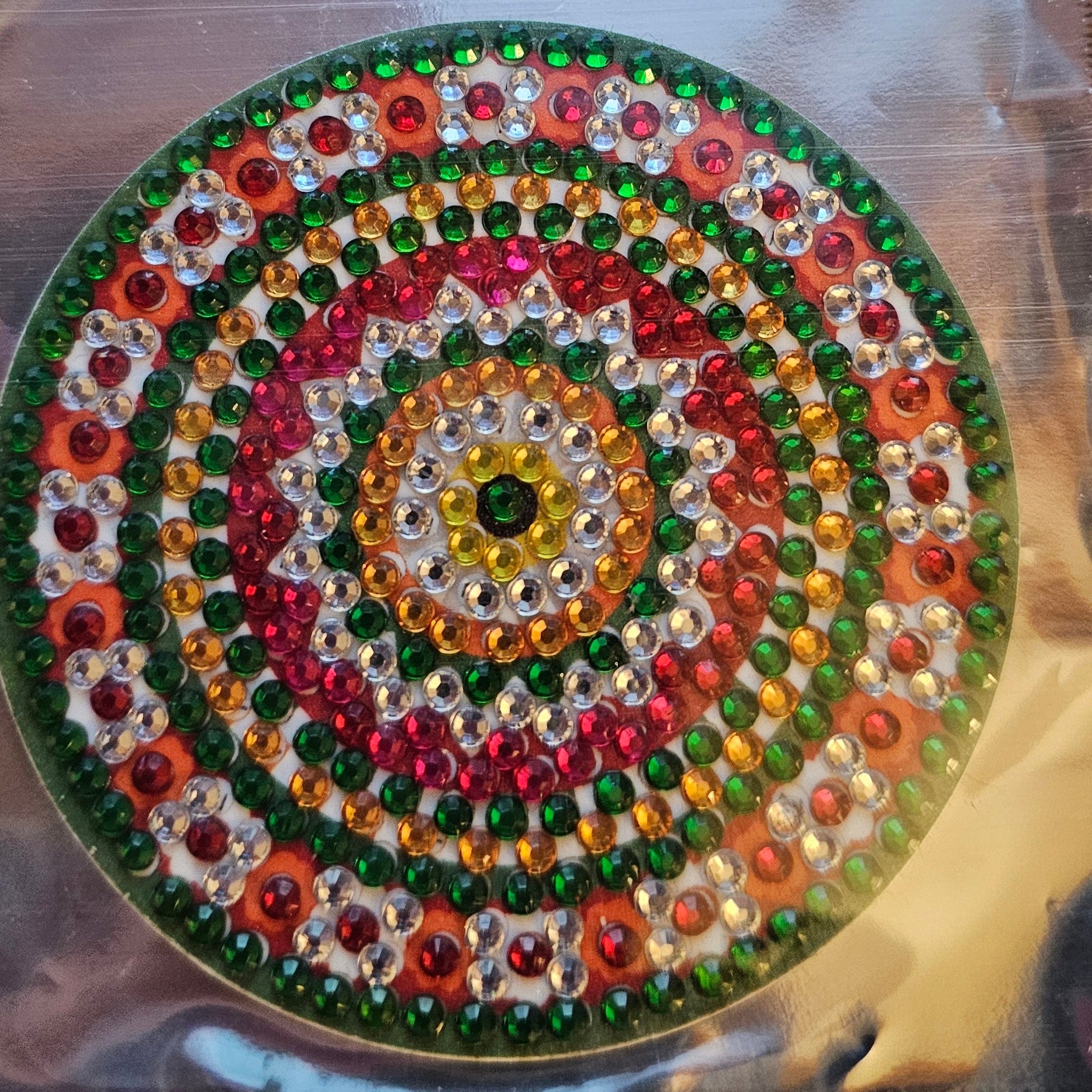 Diamond Art - Mandala Design and Each One is a Handcrafted Magnet, One-of-a-Kind