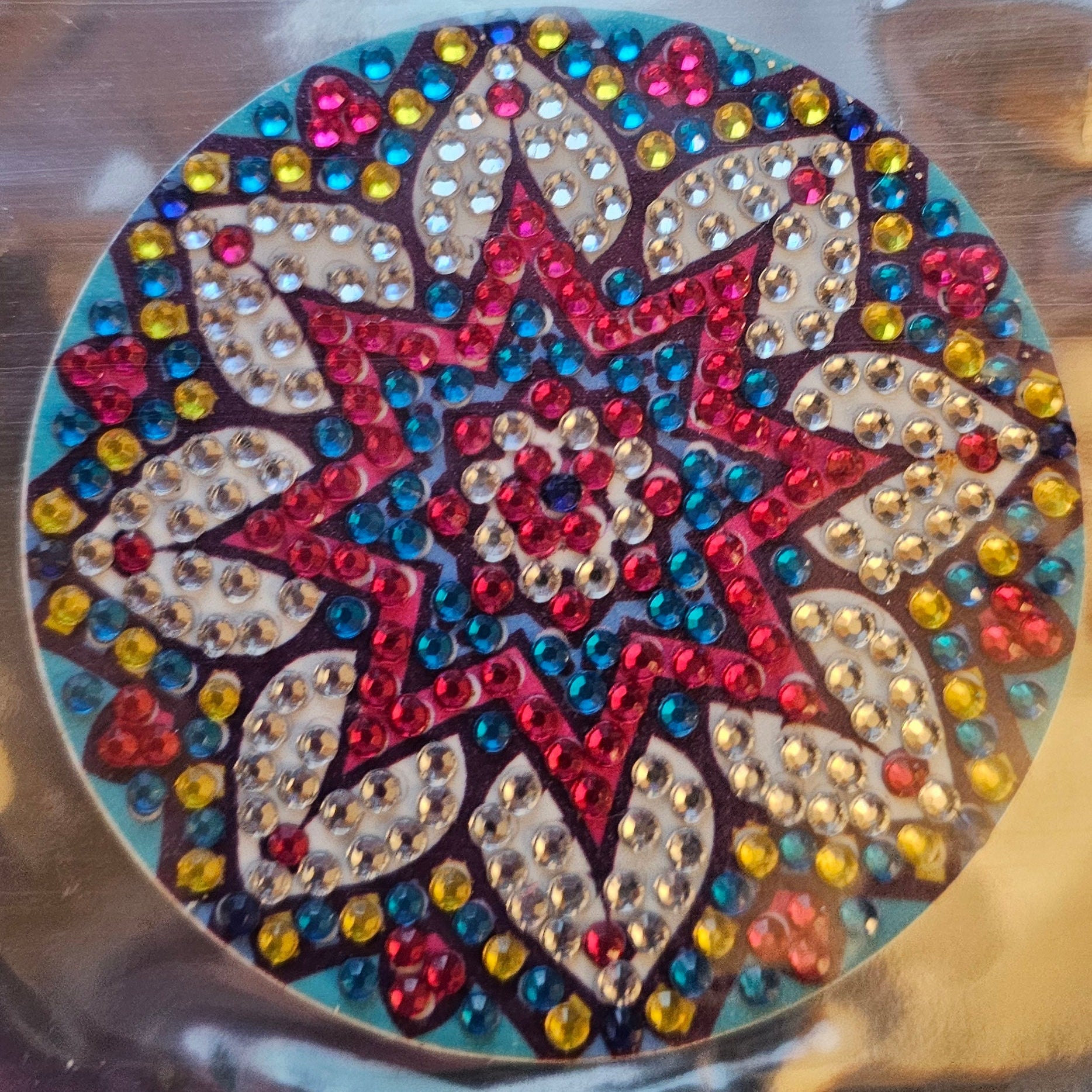 Diamond Art - Mandala Design and Each One is a Handcrafted Magnet, One-of-a-Kind