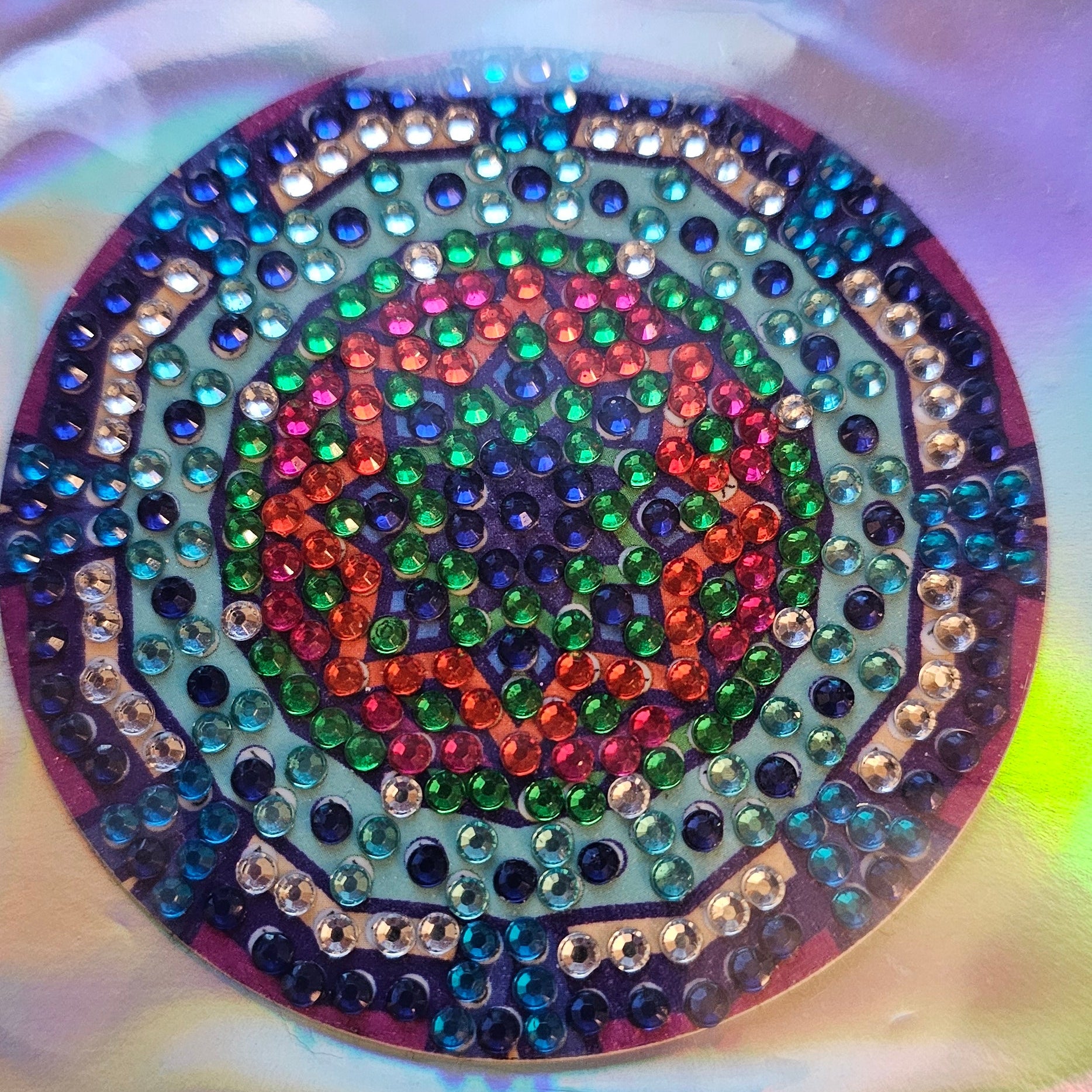 Diamond Art - Mandala Design and Each One is a Handcrafted Magnet, One-of-a-Kind