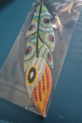 Rhinestone Feather Bookmark w/ Crystal Charm | 08