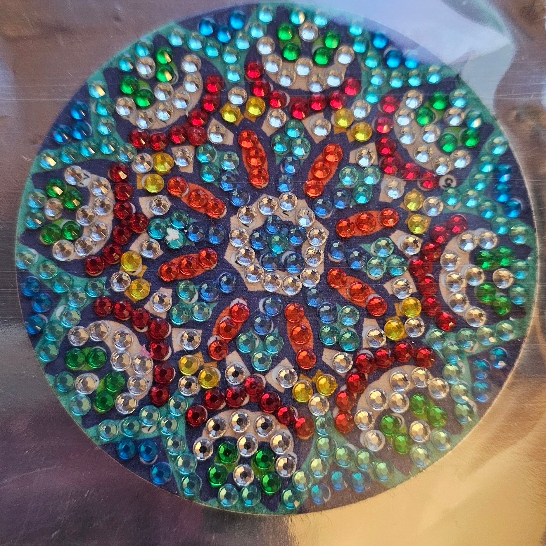 Diamond Art - Mandala Design and Each One is a Handcrafted Magnet, One-of-a-Kind