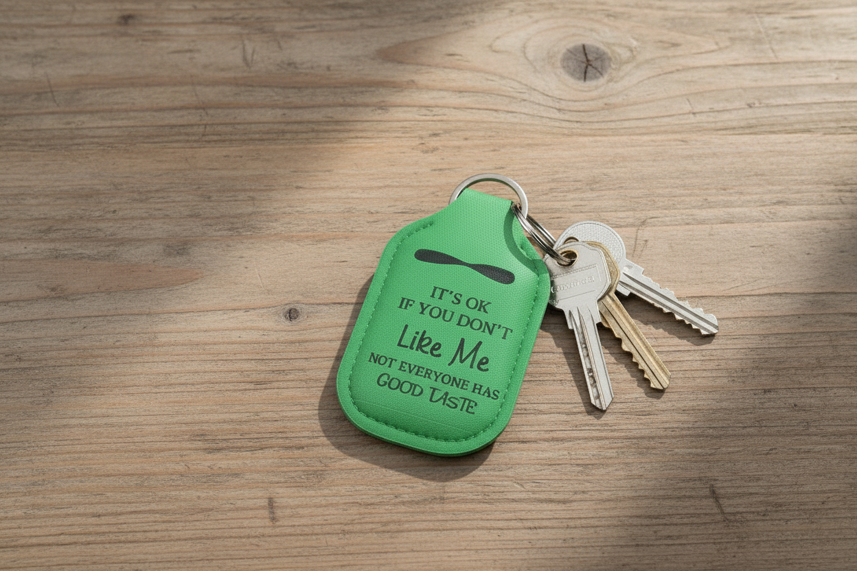 Key-Chain Holder - Hand Sanitizer - Sayings