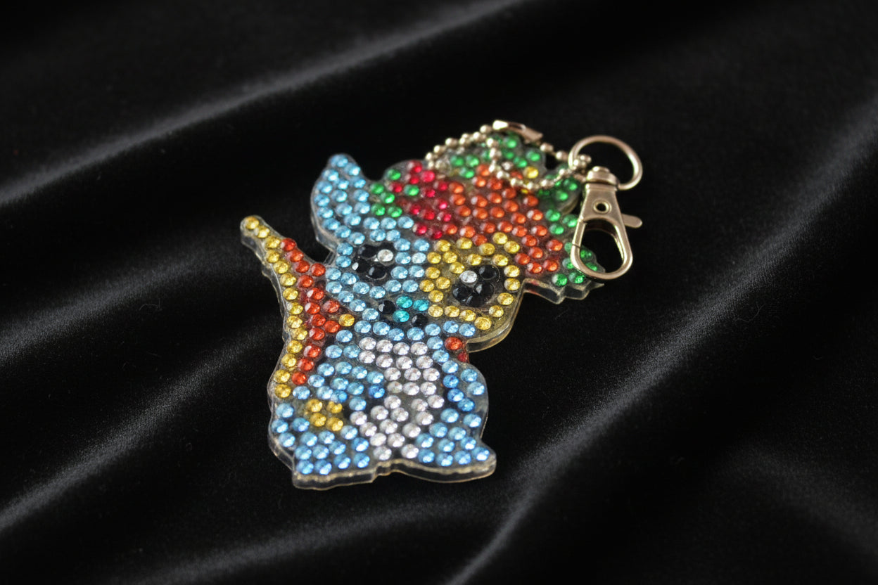 Handcrafted Diamond Art Keychains – Dragon - 01