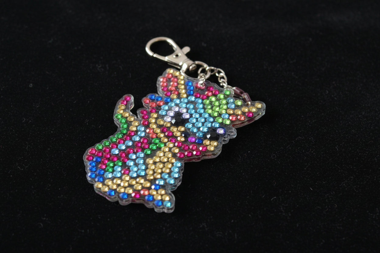 Handcrafted Diamond Art Keychains – Dragon - 02