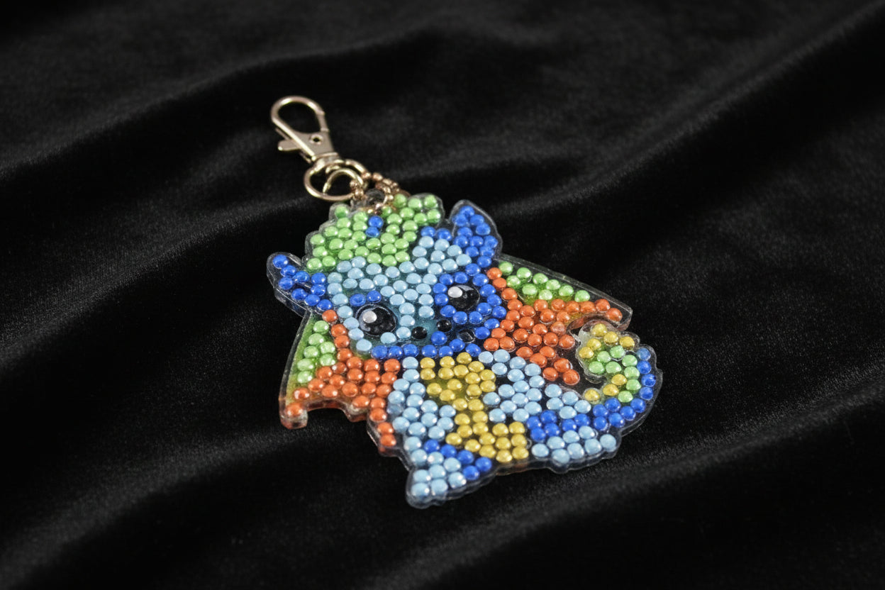 Handcrafted Diamond Art Keychains – Dragon - 04