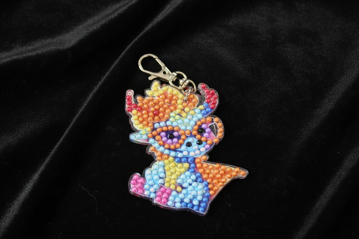 Handcrafted Diamond Art Keychains – Dragon - 05