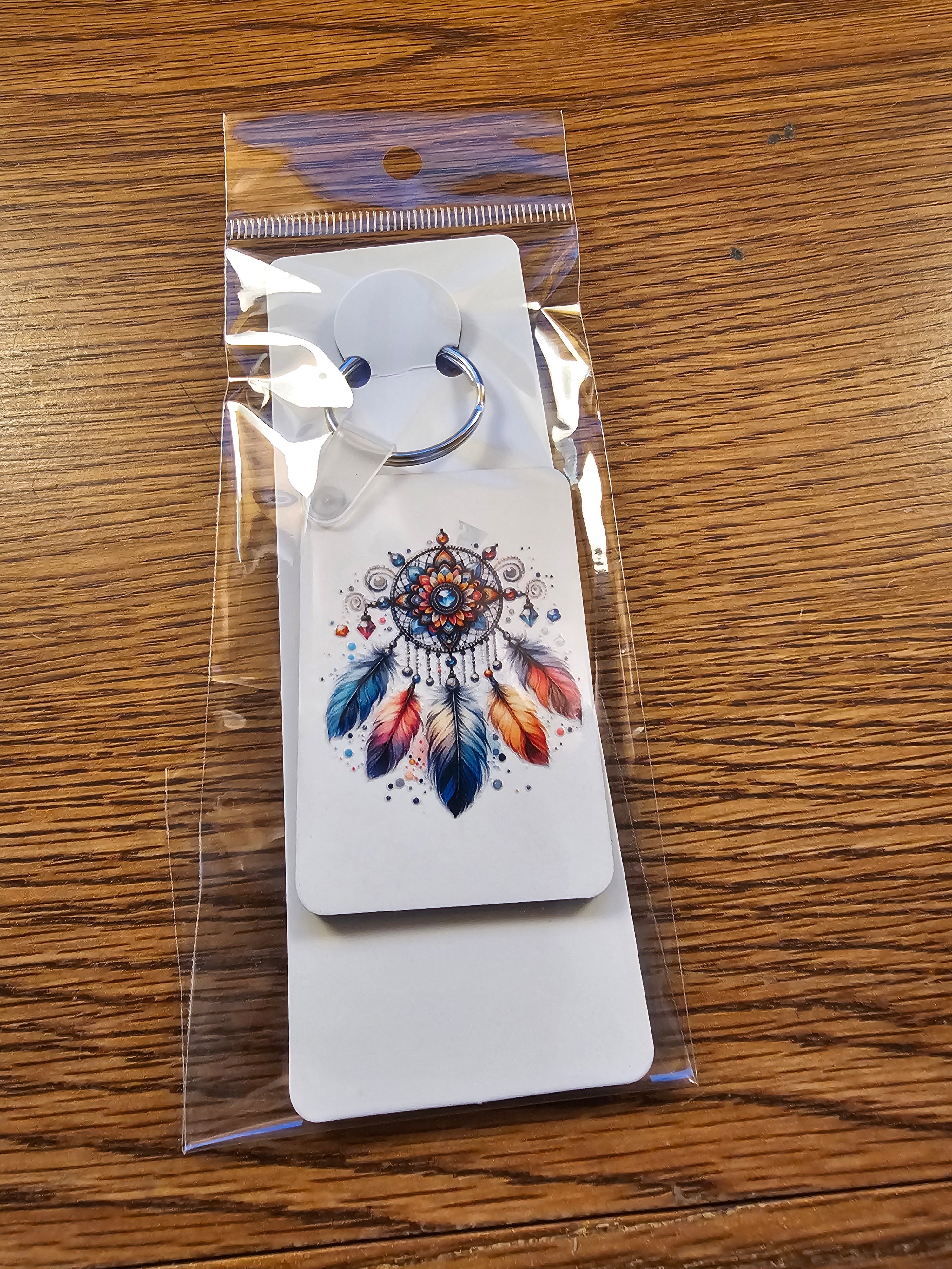 Key-Chains - Rectangle – a Handcrafted and Limited Dreamcatcher Design - 10 Designs