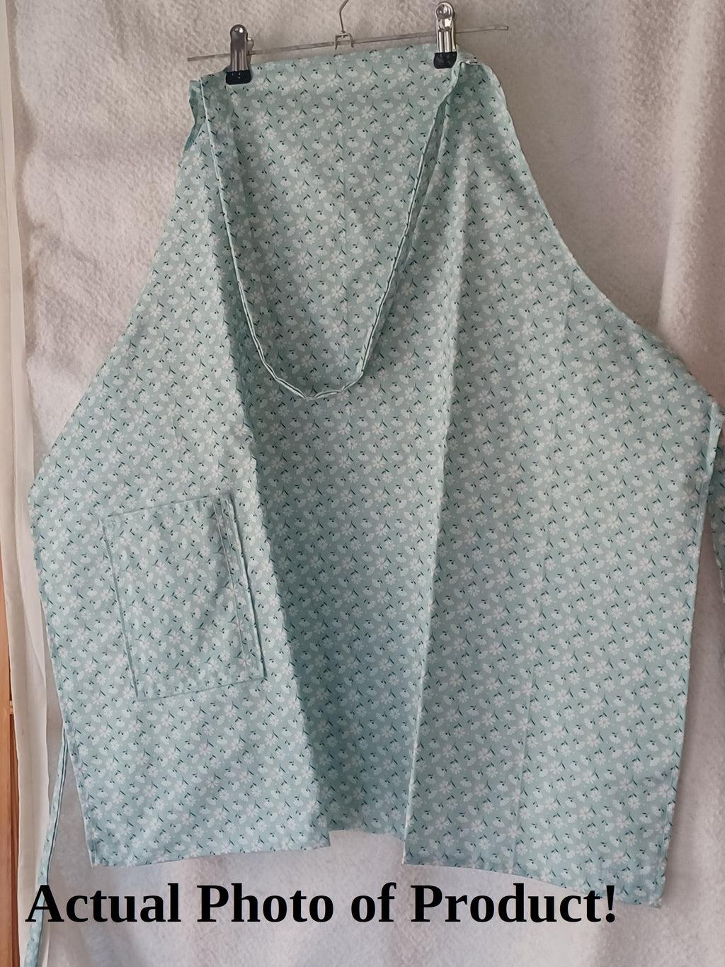 Apron - Adult- Aqua Floral