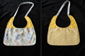 Reversable Bibs  - Baby Dino W-Yellow Plaid - 02