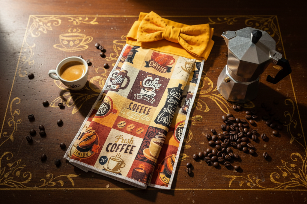 Non-Slip Stove Towels - Everyday – Coffee Logos W-Gold