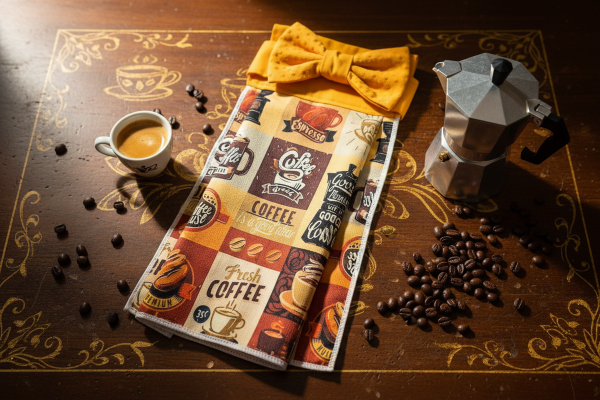 Non-Slip Stove Towels - Everyday – Coffee Logos W-Gold
