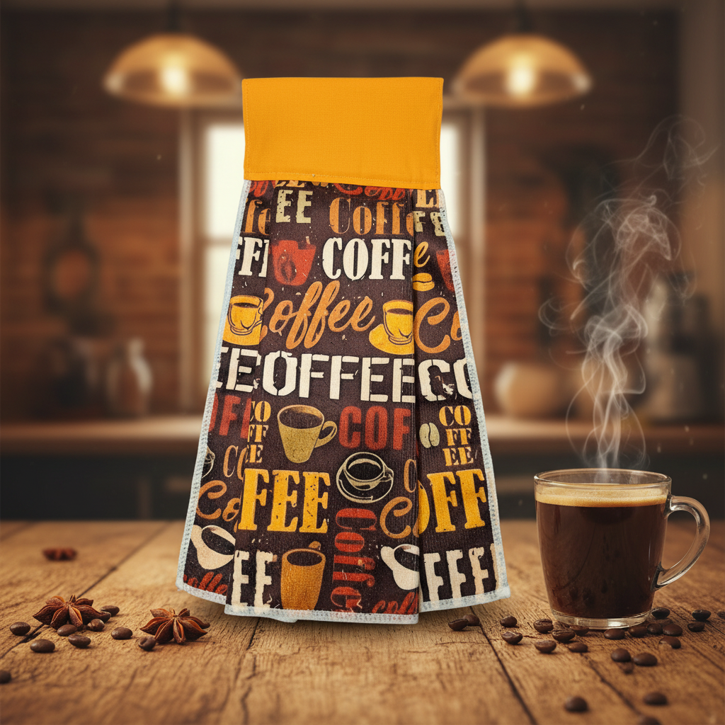 Non-Slip Stove Towels - Everyday – Coffee, Coffee, Coffee W-Gold