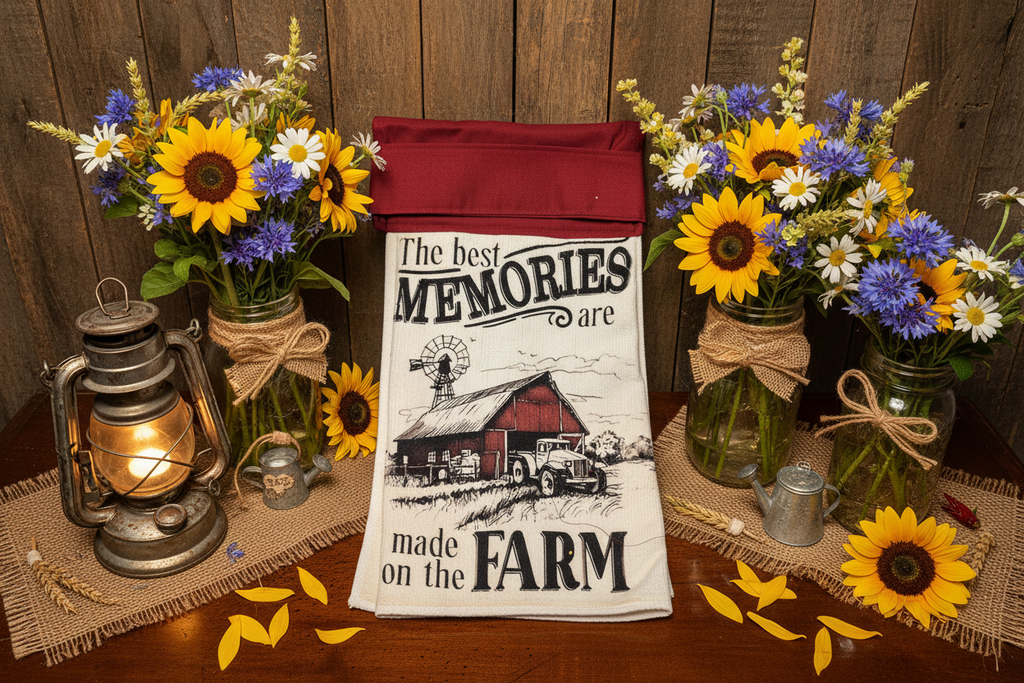 Non-Slip Stove Towels - Everyday – Farmhouse – Best Memories W-Rust