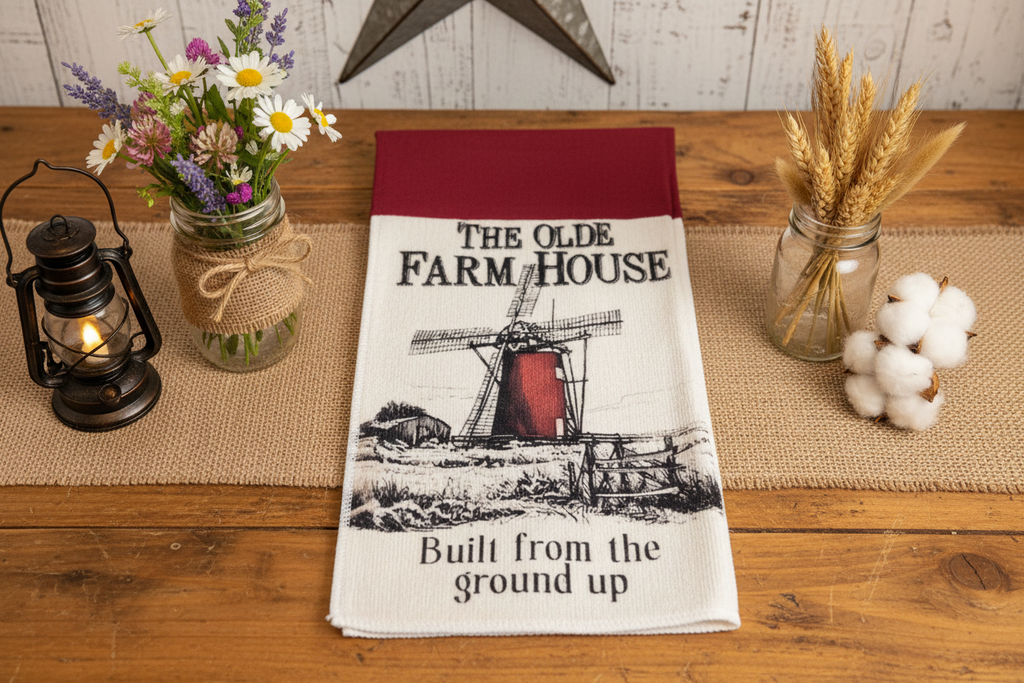 Non-Slip Stove Towels - Everyday – Farmhouse – Olde House W-Rust