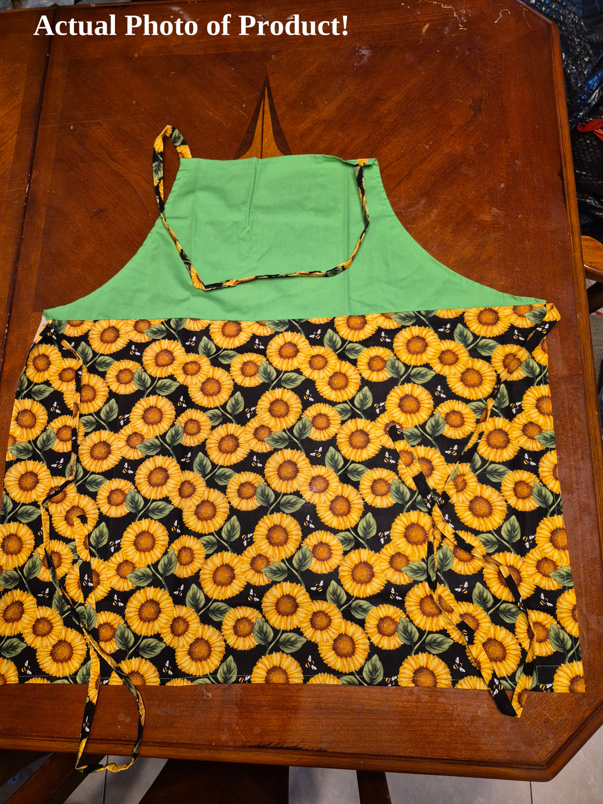 Apron - Adult - Sunflower W-Green