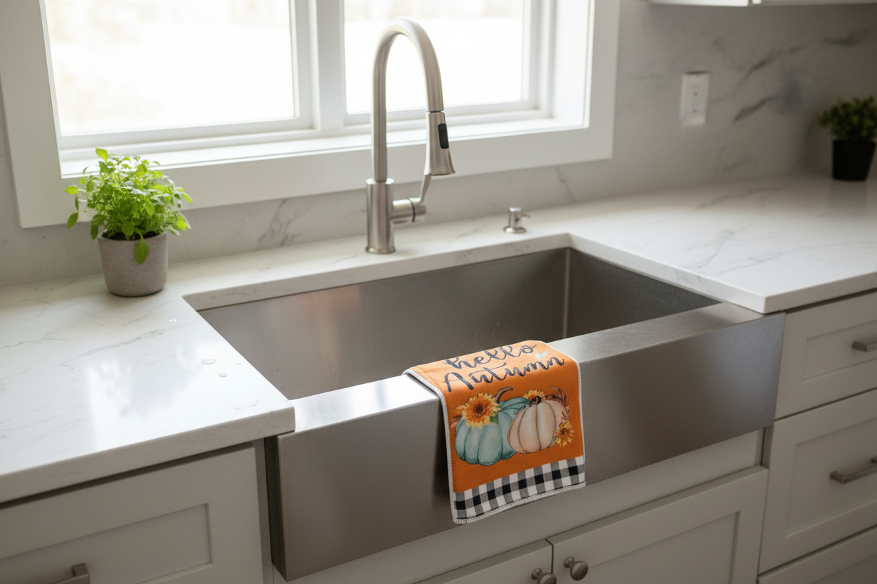 Non-Slip Stove Towels - Fall - Plaid