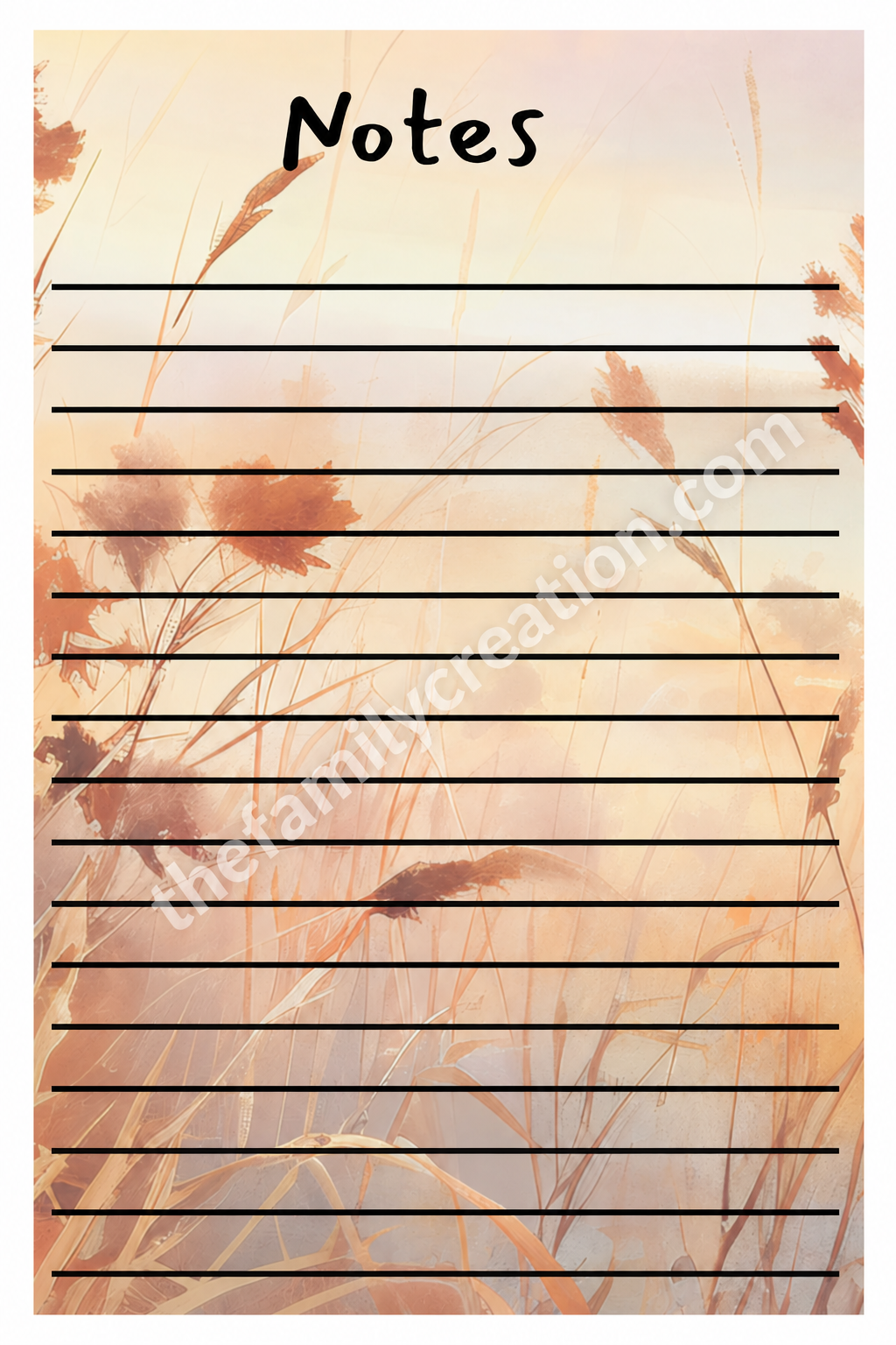 Fall Inspired Note Pads