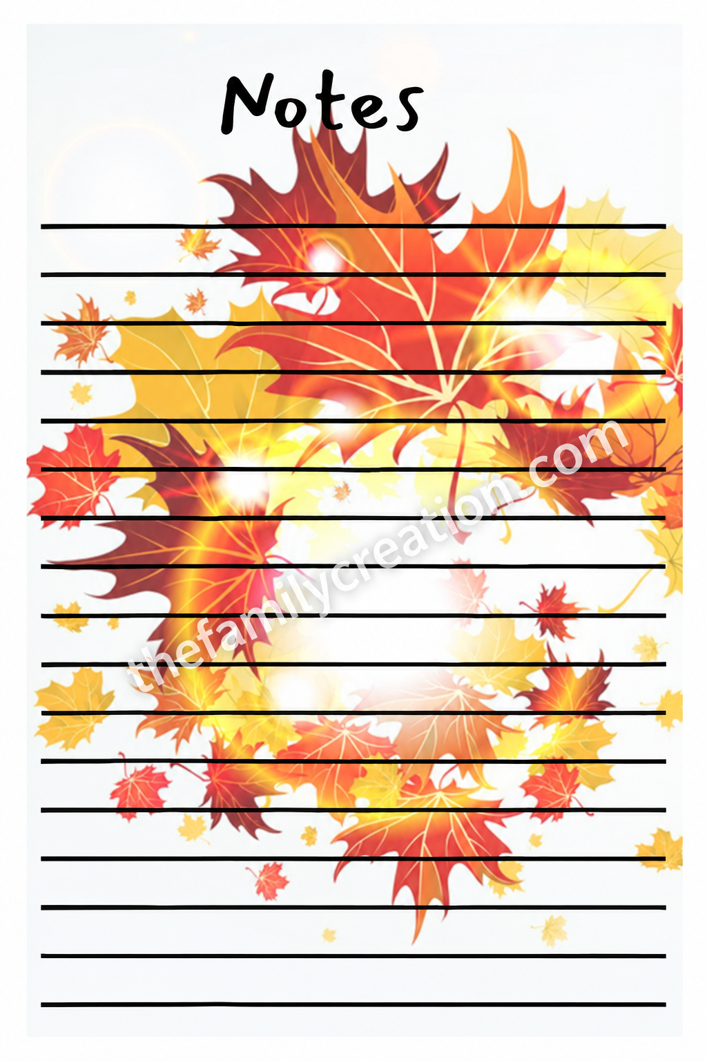 Fall Inspired Note Pads