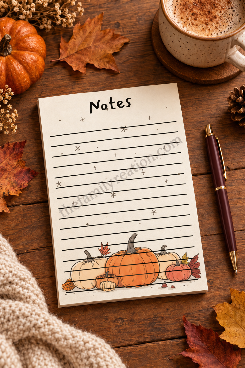 Fall Inspired Note Pads
