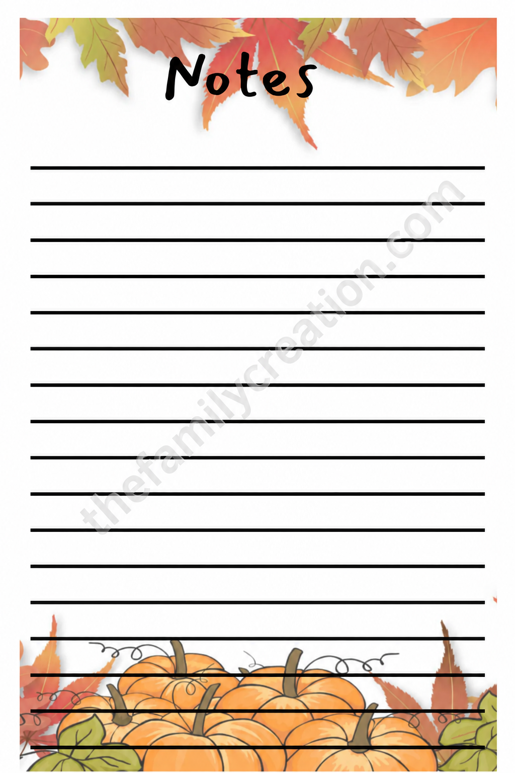 Fall Inspired Note Pads