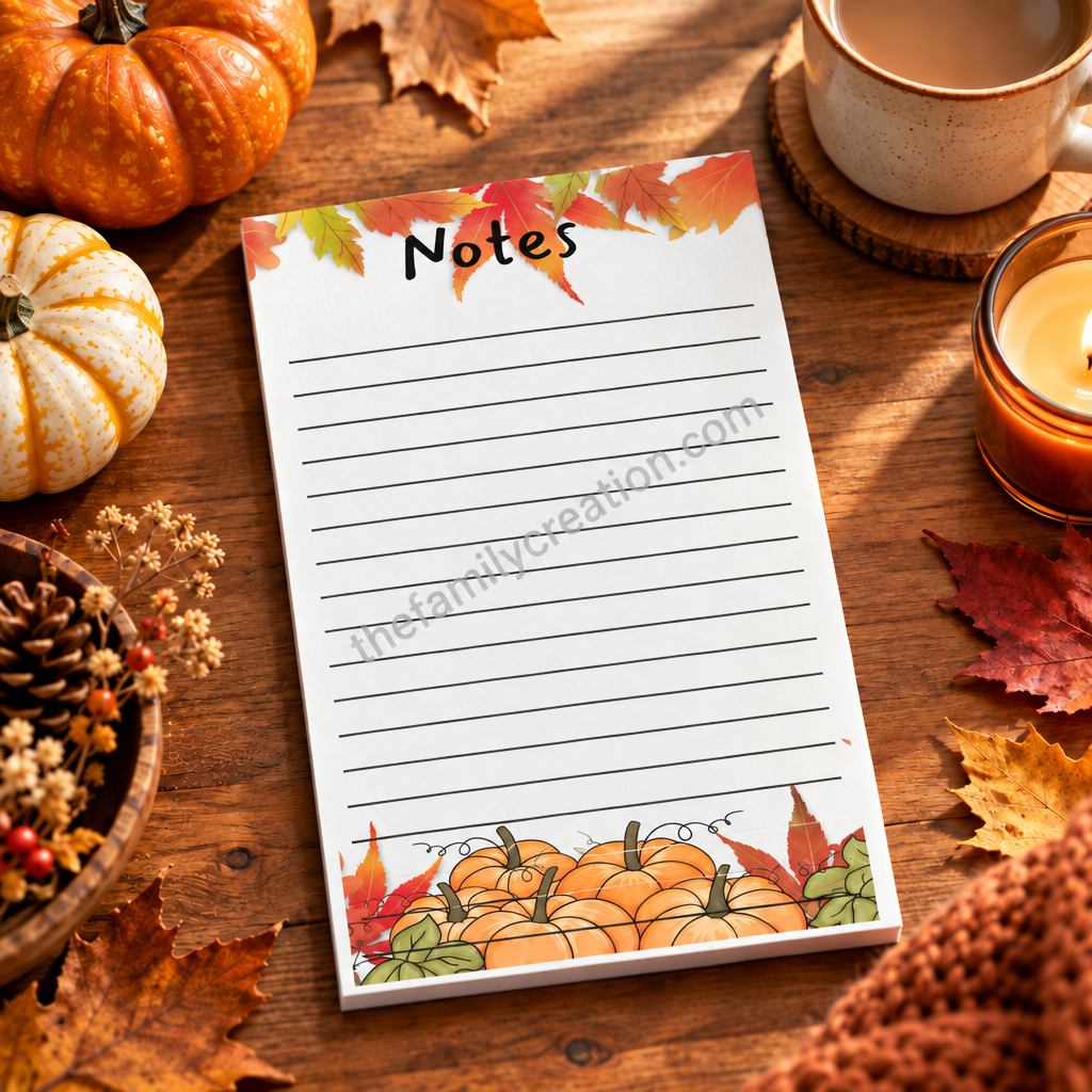 Fall Inspired Note Pads