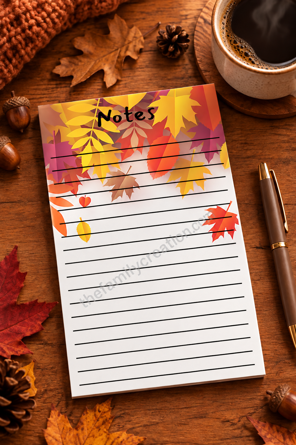 Fall Inspired Note Pads