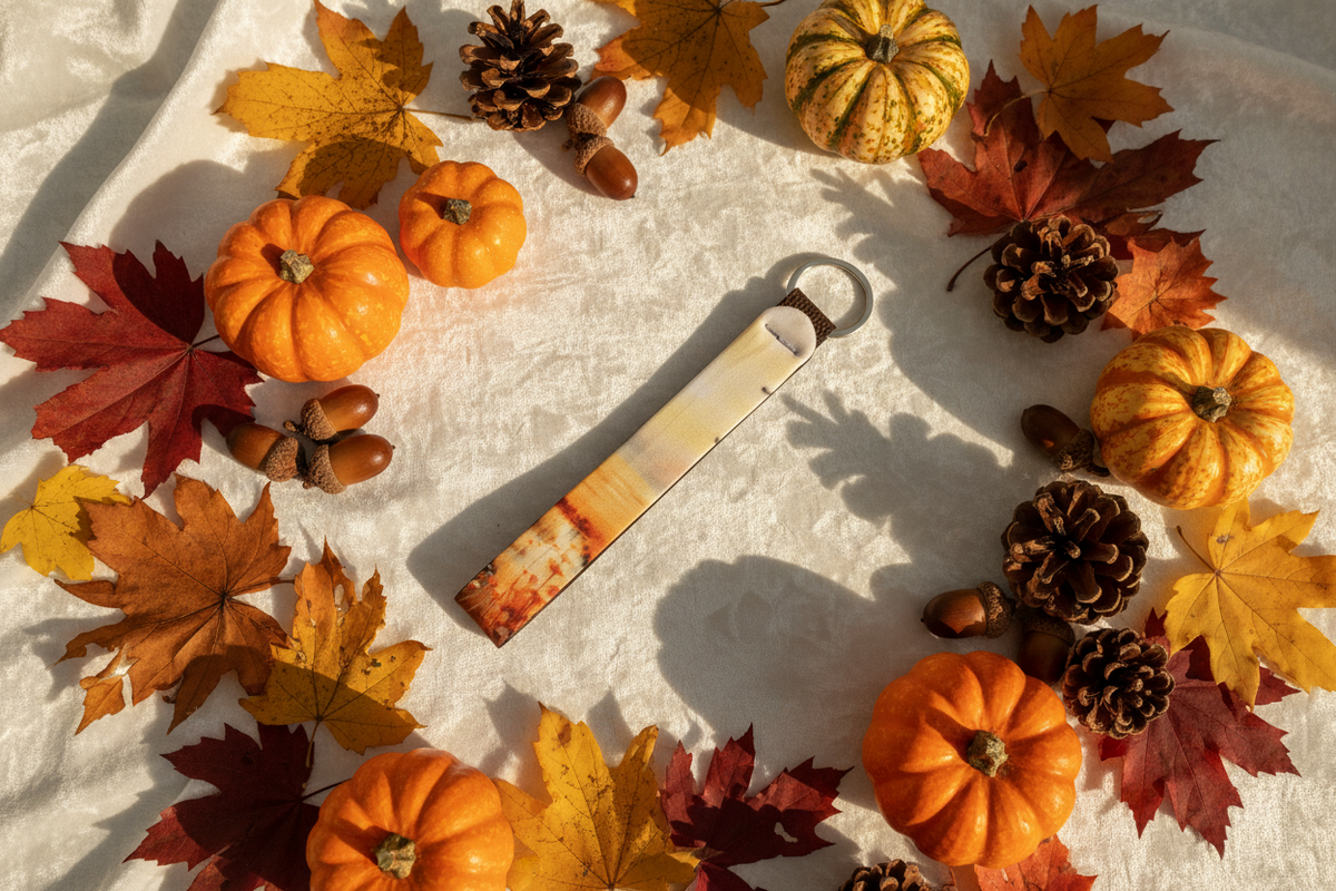 Handcrafted Sublimated Lanyards  - Fall - Stream