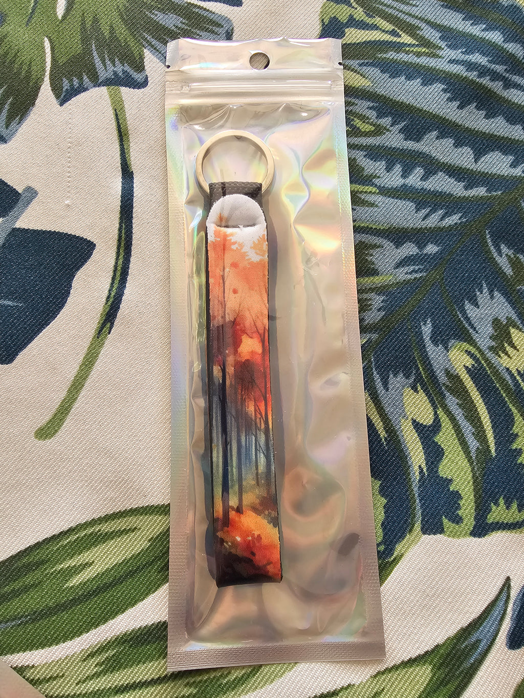 Handcrafted Sublimated Lanyards  - Fall - Trees