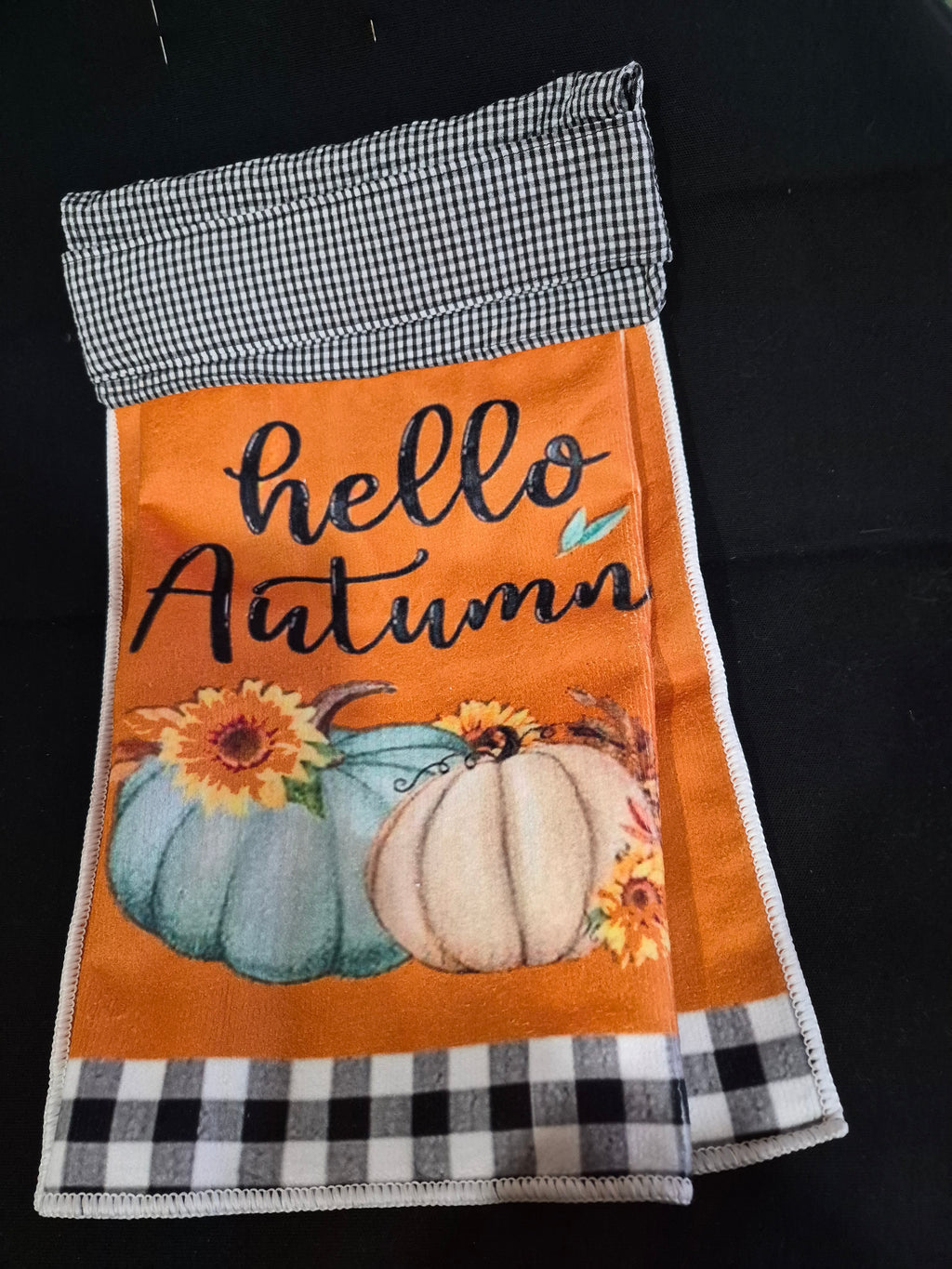 Non-Slip Stove Towels - Fall - Plaid