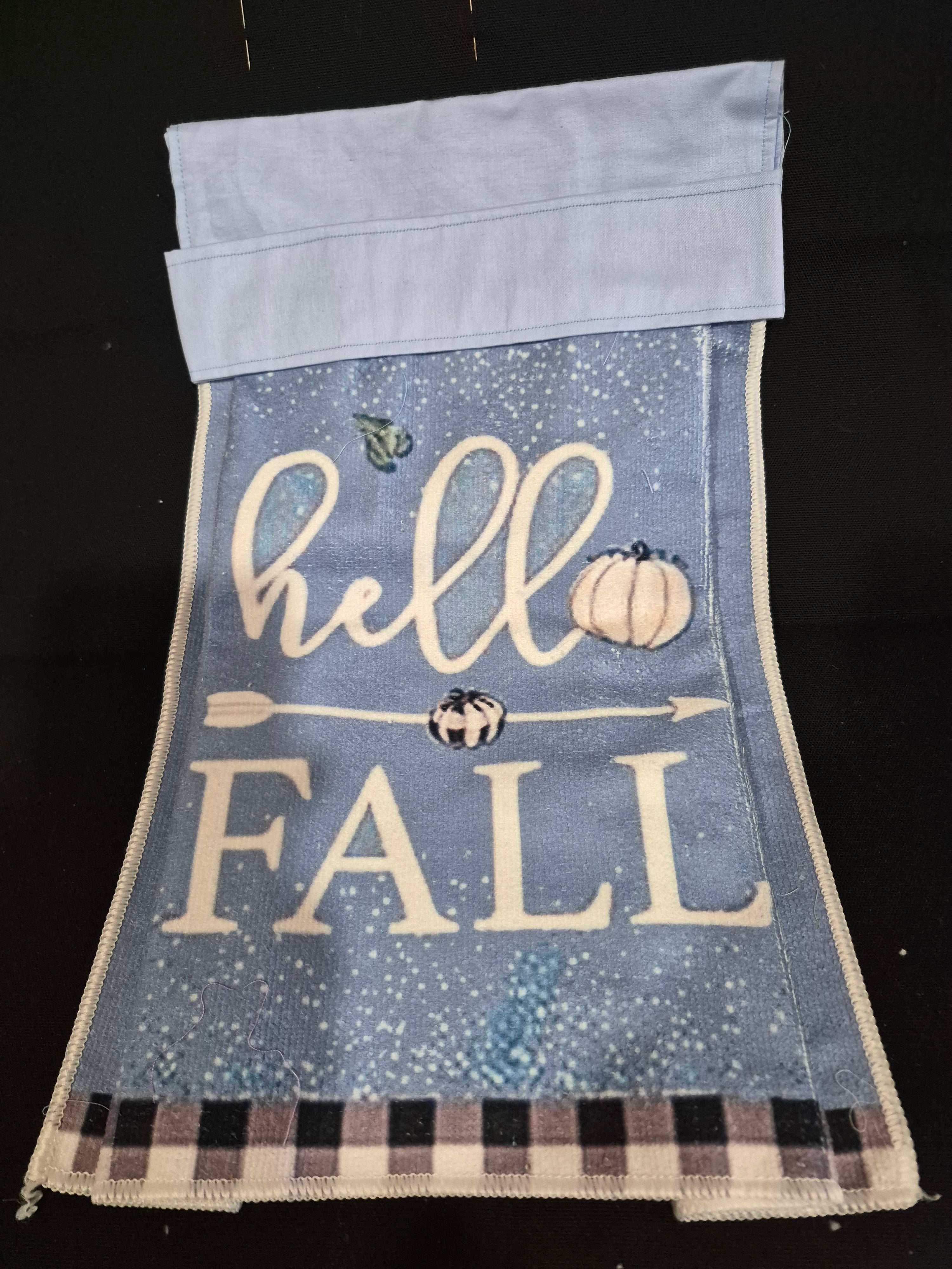 Non-Slip Stove Towels - Fall - Blue