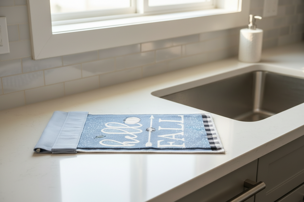 Non-Slip Stove Towels - Fall - Blue