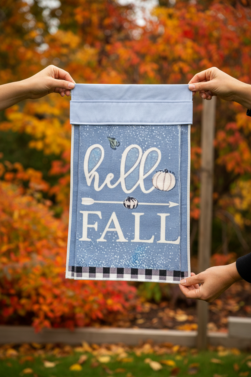Non-Slip Stove Towels - Fall - Blue