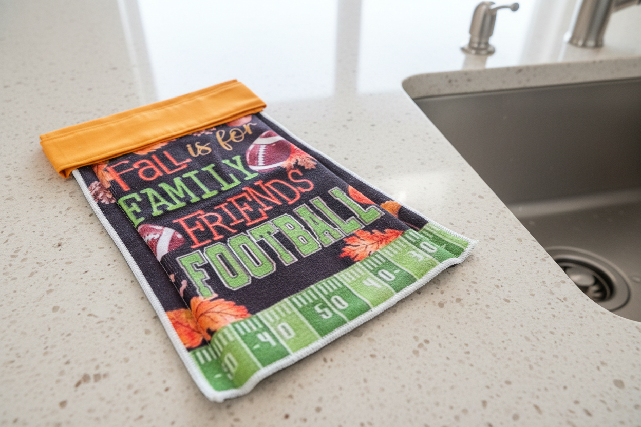 Non-Slip Stove Towels - Fall - Football