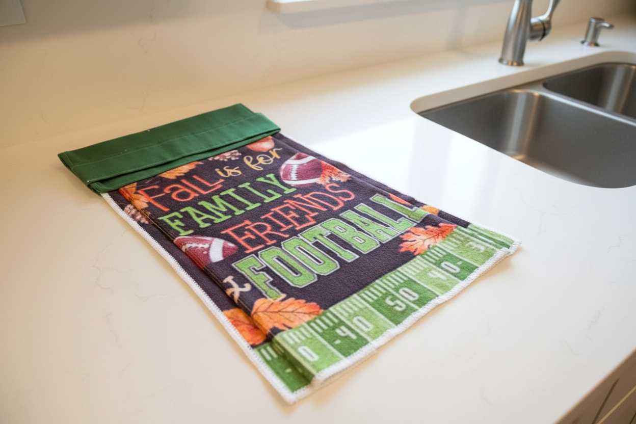 Non-Slip Stove Towels - Fall - Football