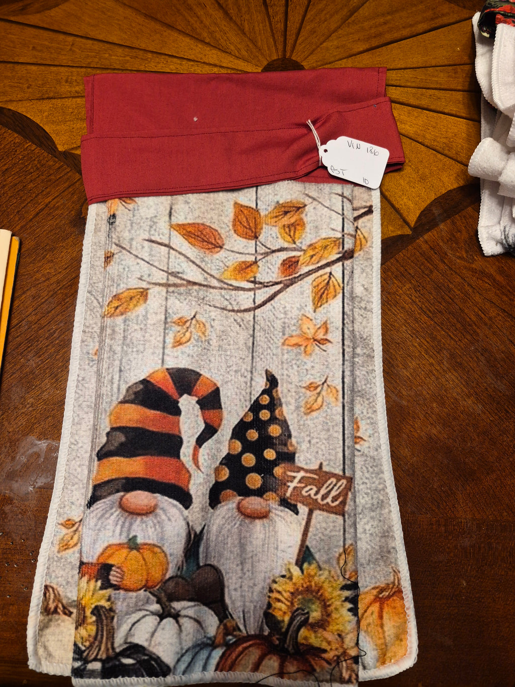 Non-Slip Stove Towels - Fall – Gnomes  - Topper Rust