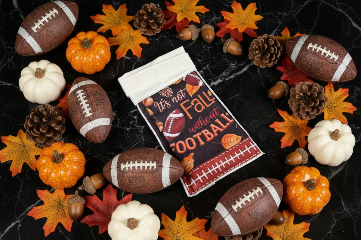 Non-Slip Stove Towels - Fall - Football