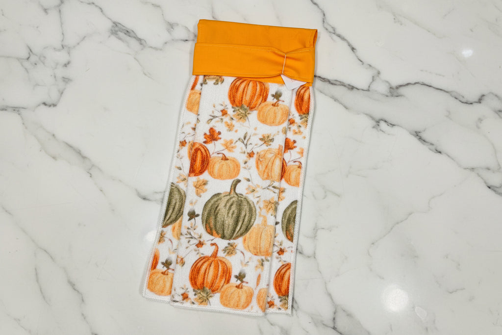 Non-Slip Stove Towels - Pumpkin - Multi Gold