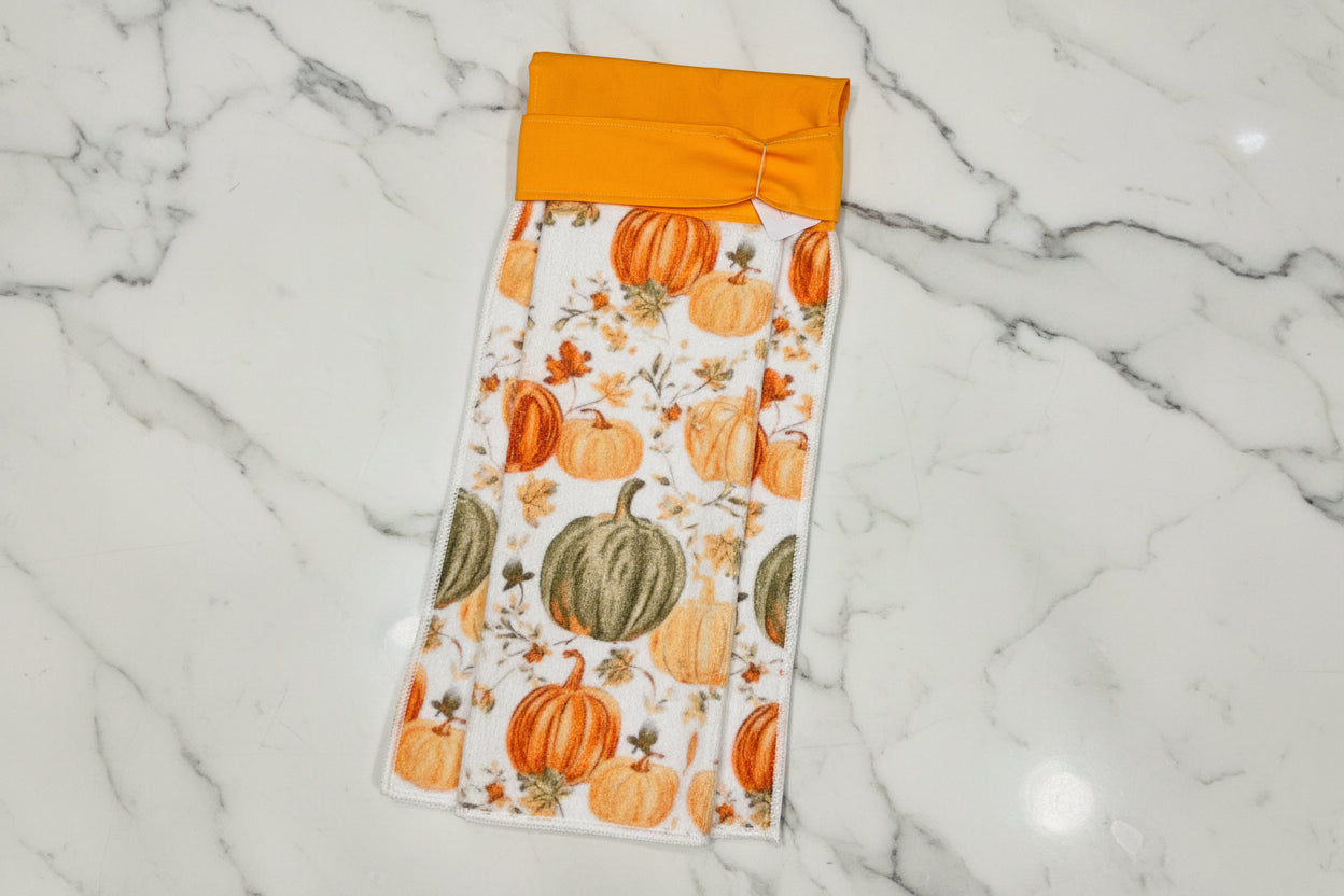 Non-Slip Stove Towels - Pumpkin - Multi Gold