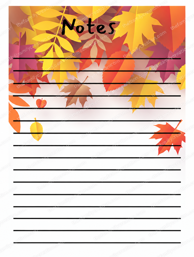 Fall Inspired Note Pads