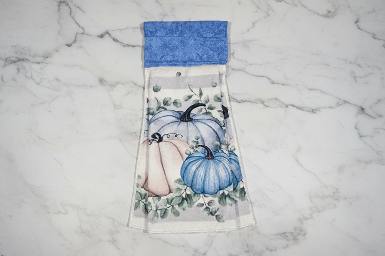 Non-Slip Stove Towels - Pumpkin - Blue Sky