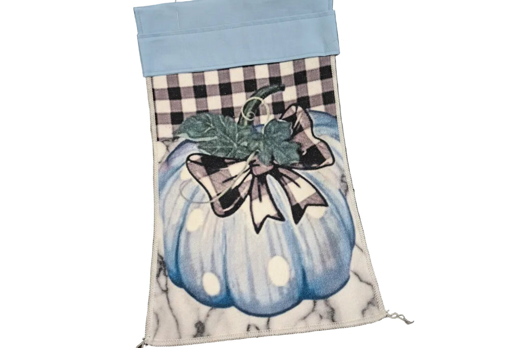 Non-Slip Stove Towels - Pumpkin - Blue Lg Pumpkin