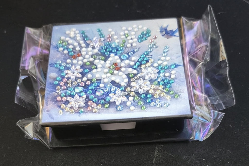Keepsake Box - Flax Leather - Flower