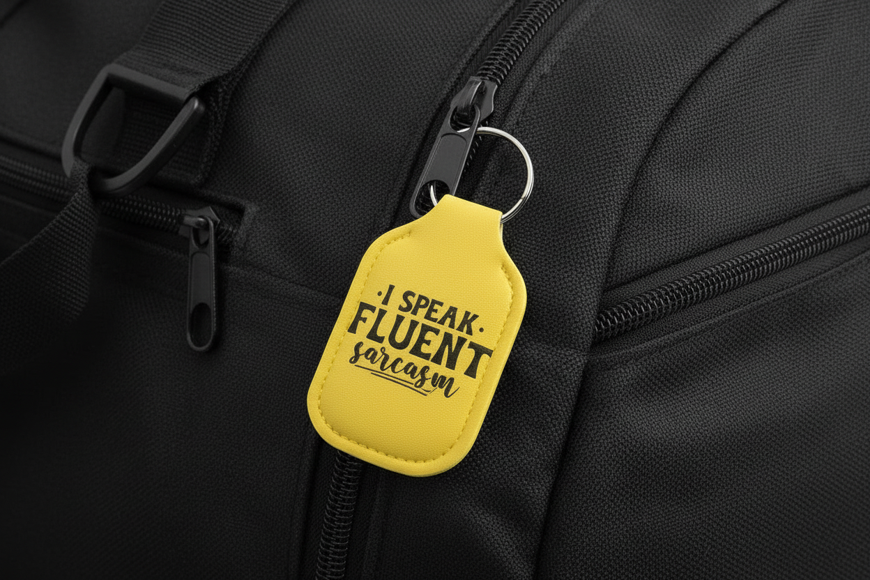 Key-Chain Holder - Hand Sanitizer - Sayings