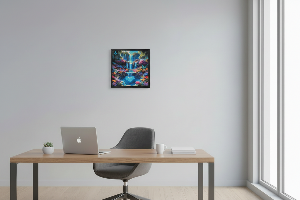 Diamond Art – Handcrafted, Framed & Ready to Hang (Waterfall)